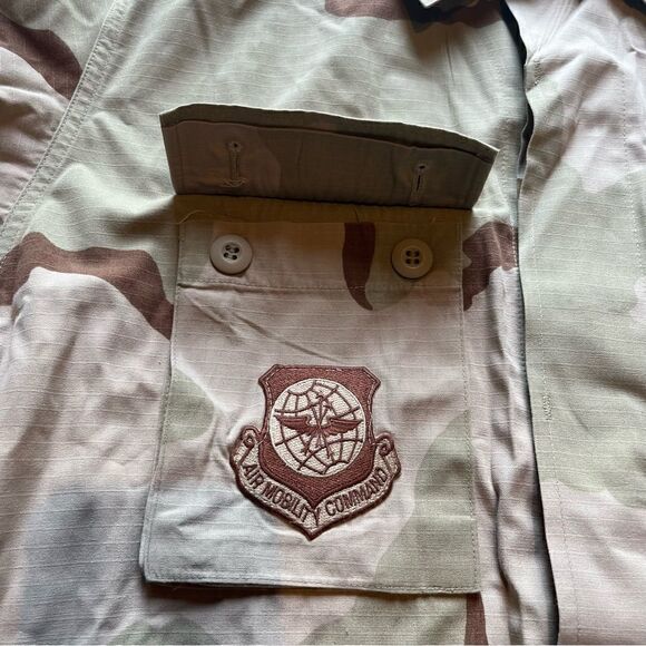 US Military Men's Air Force Desert Camo Coat Tan/Green/Brown Size Medium Reg - Picture 4 of 12